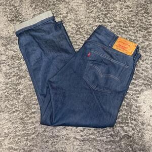 Levi's Men's Blue and Navy Jeans